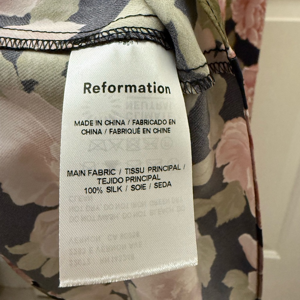 Reformation - Alisal Floral Silk Midi Dress - Picture 7 of 9